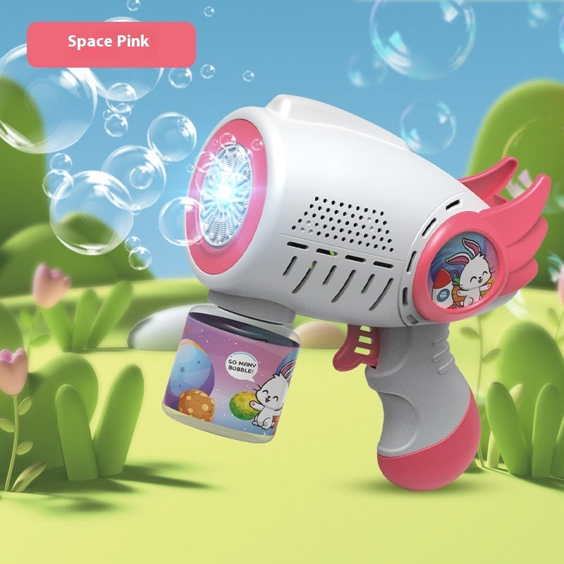 Electric Bubble Maker Toy Children's Luminous Bubble Blowing Gun Puzzle