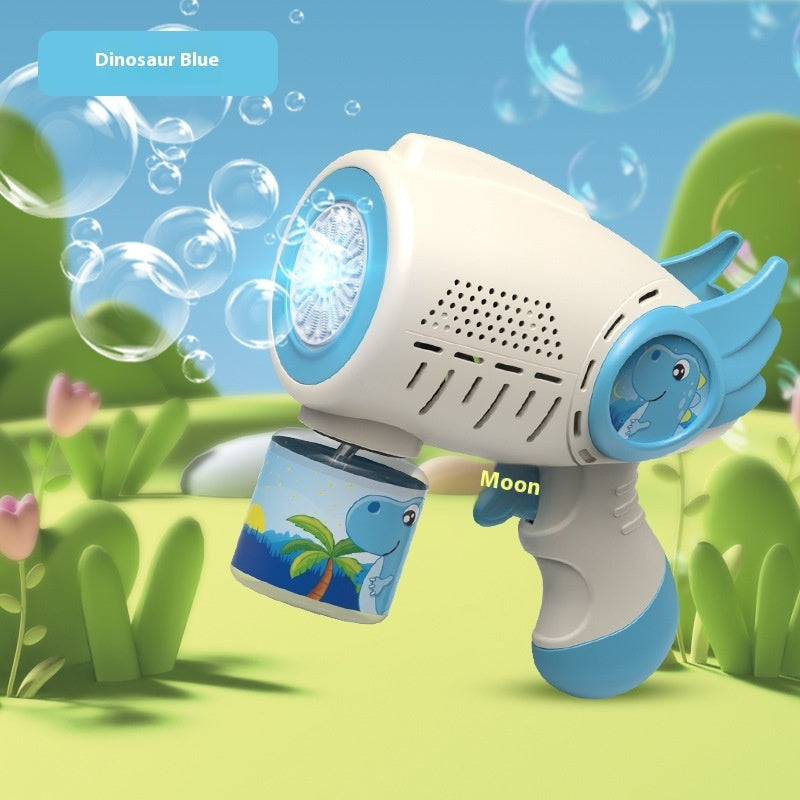Electric Bubble Maker Toy Children's Luminous Bubble Blowing Gun Puzzle