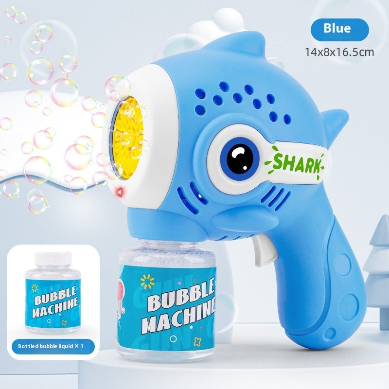 Electric Bubble Maker Toy Children's Luminous Bubble Blowing Gun Puzzle