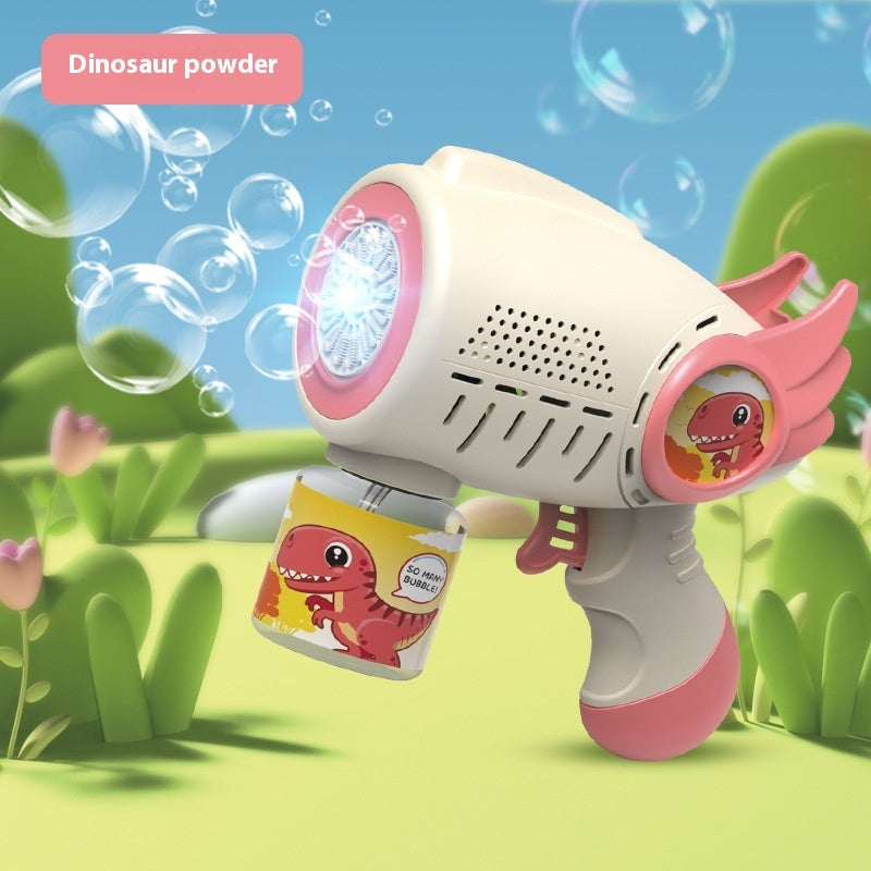 Electric Bubble Maker Toy Children's Luminous Bubble Blowing Gun Puzzle