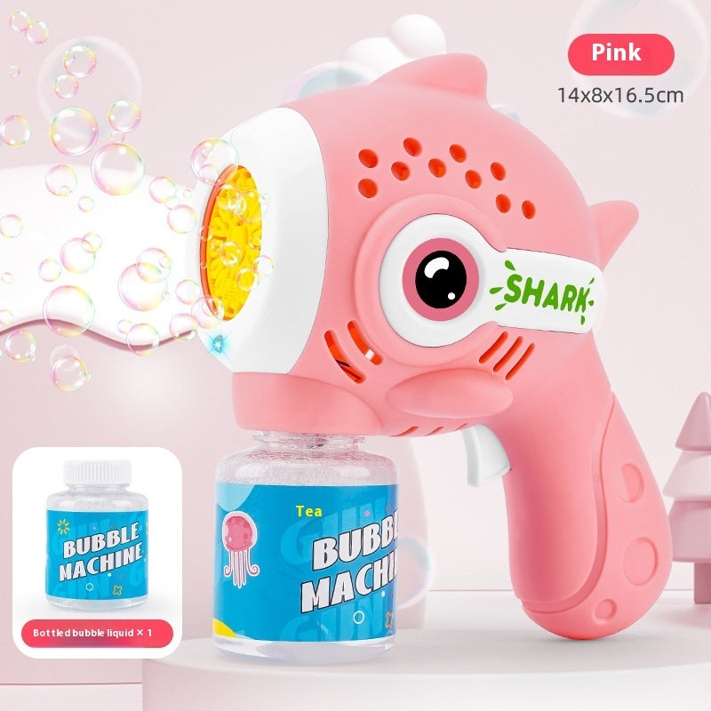 Electric Bubble Maker Toy Children's Luminous Bubble Blowing Gun Puzzle