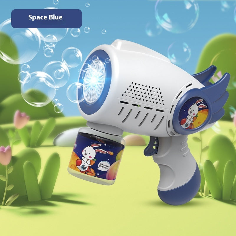 Electric Bubble Maker Toy Children's Luminous Bubble Blowing Gun Puzzle