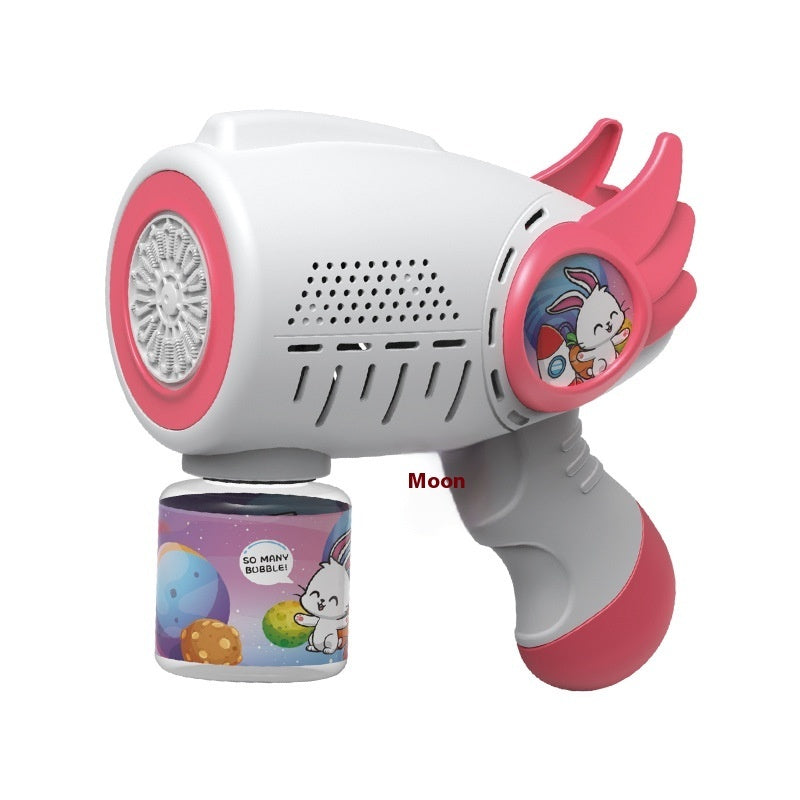 Electric Bubble Maker Toy Children's Luminous Bubble Blowing Gun Puzzle